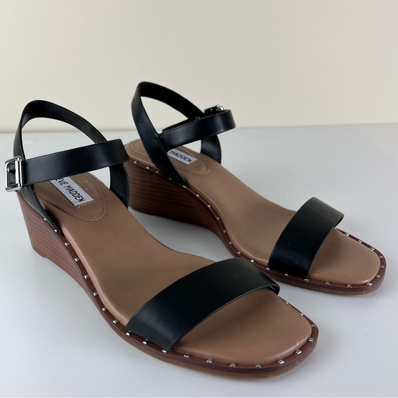 NEW STEVE MADDEN WEDGE SANDALS - Picture 2 of 12